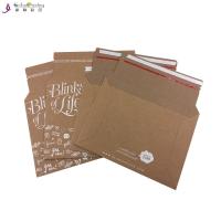 China A5  Envelope Printing Services Rigid Kraft Cardboard Mailers Envelopes With Self Adhesive on sale