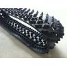 China 104.92kg Black Snowmobile Rubber Track 320*72*43mm For Rubber Track System wholesale