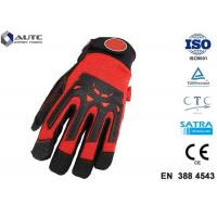 Protección durable diestra del impacto de la seguridad del nitrilo de la mano del cómodo ajuste para hombre de los guantes