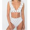 2018 Sexy High Waist Bikini Women Swimwear Push Up Swimsuit Ruffle with spot