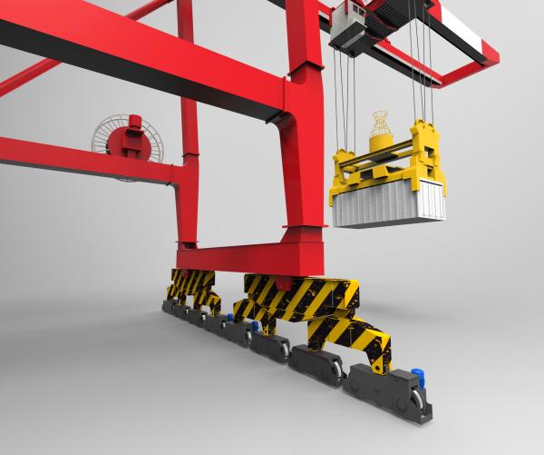 30V Power Ship To Shore Gantry Crane With Wireless Remote Control