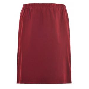 Cotton Soft Fabric Red Color Women' Fashion Skirts For Office Wear Anti Wrinkle
