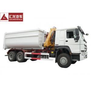 Hydraulic Waste Bin Trucks Foldable Crane  Carbon Steel Box Easy Operation