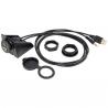 Bike Car Aux Data Transfer Cable Compatible With Stereo 3.5 mm USB Input