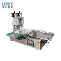 China Desktop Dual Head 10ml Glass Vial Capping Machine With Air Crimp Function on sale