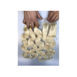 China 3 Bundles 100% Brazilian Virgin Hair / 1b 613 Body Wave Hair Extensions wholesale