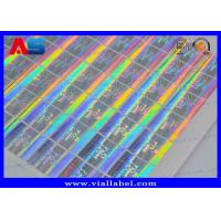 China 10ml Silver Hologram Tamper Evident Security Labels With Scratch Off Codes 3d hologram printing on sale