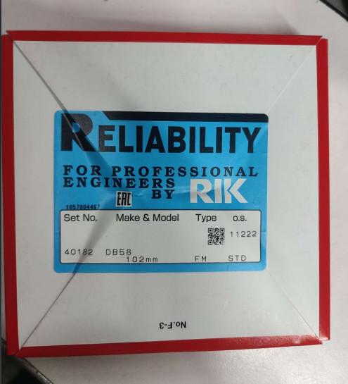 Pressure Phosphated Ring Structure RIK Piston Rings For Daewoo DB58 Piston Ring, RIK And TP And NPR 65 02503-8058