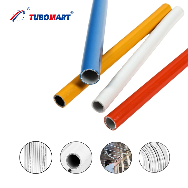 China Factory Floor Heating Pex Pipe 5 Layer Plastic Water Pipe PE/AL/PE Water Pipe PEX Al 5 Layer Multilayer Pipe ISO 210003 for UFH on sale