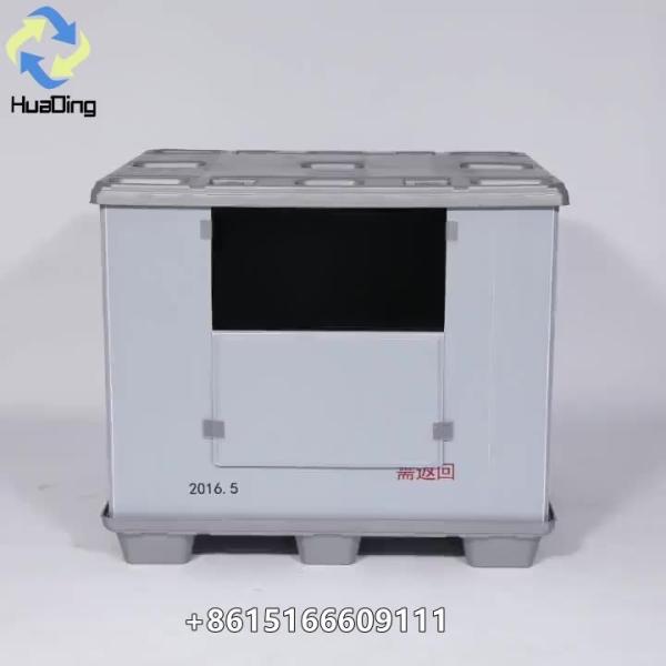 Cheap price automotive boxes packaging Customized PP Solid Foldable autopack korea Plastic Pallet Box
