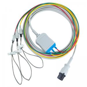 AAMI Animal Veterinary ECG Cables and Leadwires 6pin Connector ECG Cable 3 Lead leggings