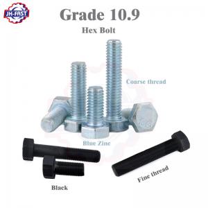 China Carbon Steel Fasteners Imperial DIN933 Hex Bolts Boulons M5 M6 M8 M12 Fine Thread supplier