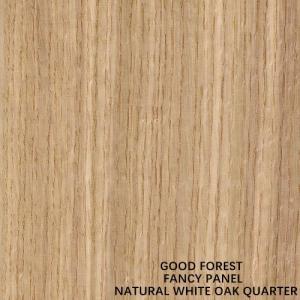China Fancy Plywood American White Oak Wood Veneer Straight Grain Fancy MDF / Particle Board 2745mm Length For Cabinet supplier