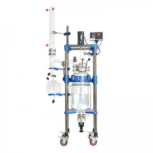 China 1-100L Big Glass Jacketed Laboratory Reactor Vessel supplier