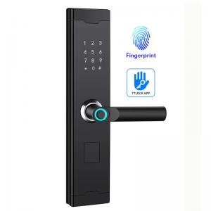 China USB Charging Port Fingerprint Door Lock Home Keyless Door Lock With App TT Lock supplier