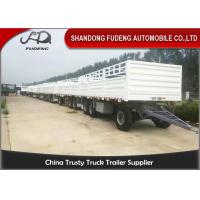 China 30000 - 50000kg Side Panel Draw Bar Trailer Mechanical / Air Suspension on sale