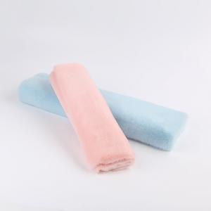 Plush Fabric with 10-20mm Pile and Very Soft Texture 100% Polyester Rabbit Fur Fabric
