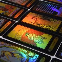 Customized Laser Tarot Gold Foil Card Holographic CMYK Printing