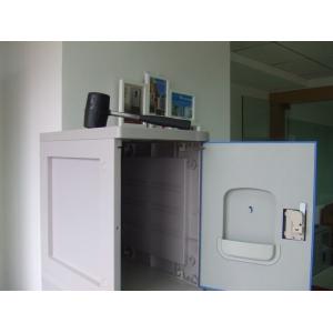 China 4 Tier ABS Plastic Lockers , Locker Room Lockers With Clover Lock / Door Blue wholesale