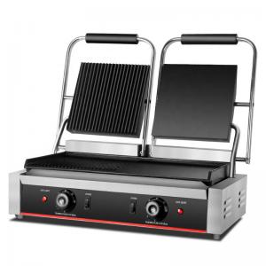 China Electric Contact Grill Non-Stick Surface and 1/2 Grooves for Customer Requirements supplier