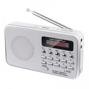 Universal FM AM Portable Radio Player White Color Battery Operated