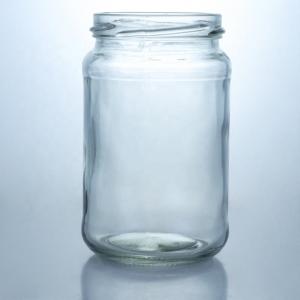 China Metal Lid Honey Jam Round Food Grade Glass Jar with Custom Straight Edge Clear Glass supplier