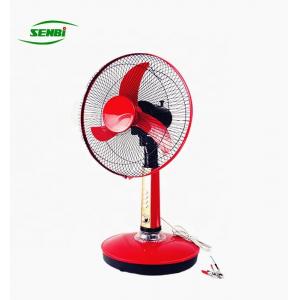 China Energy Saving Plastic Solar Table Fan 12V 3 Speed With Pure Copper Motor supplier