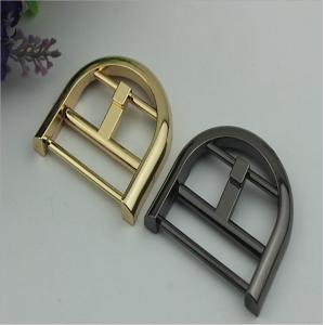 China Wholesale custom bag belt buckle zinc alloy half-round shape 38 mm pin buckle for belts supplier