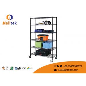 Heavy Duty Wire Shelving Movable Height Adjustment Corrosion Resistant