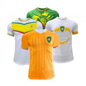 2023-2024 Africa Cup Jersey Lightweight Twill / Plain Pattern Soccer Team Jersey