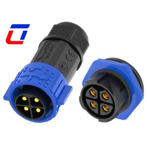 Waterproof 4 Pin Wire To Board Power Connector 50A Watertight Bulkhead Connector