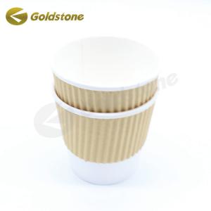 Varnishing Hot Coffee Cups Disposable Paper  Custom Disposable Coffee Cups