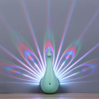 China Novelty gifts product Peacock projection lamp, funny peacock wall lamp murals wallpapers on sale