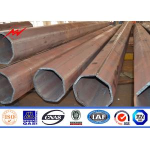 China Q345 HDG Low Voltage Electric Metal Utility Poles 32M 20KN / Hot Rolled Steel Pole supplier