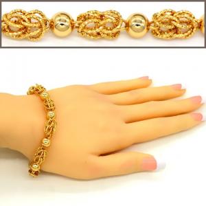 Hot Selling items Fashion jewelry Men or Womans bracelet Bangle 18K Real Gold Plated Link