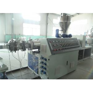 Low Noise PE Plastic Pipe Extrusion Line With Saw Blade Cutting