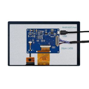 China Panel de pantalla táctil LCD de 400 Cd/M2 1024X600 LVDS para señalización digital y quioscos wholesale