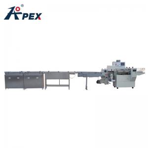 Automatic Lining Up Pulling Distance Salt Sachet Chips Snacks Ice Popsicle Automatic Counter Packing Machine