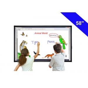 58" Digital Touch Screen Interactive Whiteboard In The Classroom USB Cable Power Supply