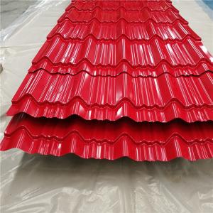 Z30 - Z40 Corrugated Color Coated Plate For Building Roofing Sheet 0.12 - 0.13mm