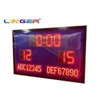 China 1300MMx2000MMx90MM Outdoor Soccer Scoreboard With Waterproof Cabinet on sale