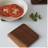 10x10x1.2cm Japanese Style Black Walnut Wood Coasters for Teapot and Cup Custom Made