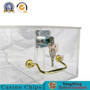 Fileiras de nylon Chips Discard Gambling Table Poker Chips Box da roleta dos acessórios do jogo do casino da segurança duas