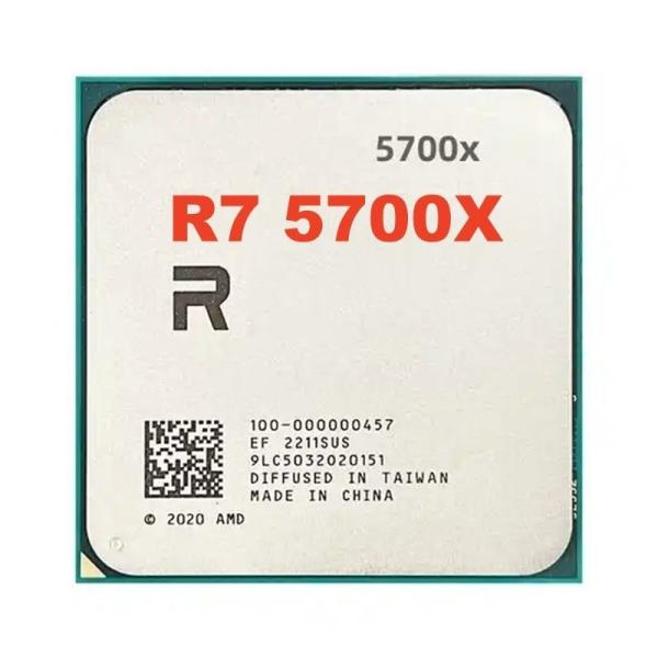 Customized  CPU R7 5700X computer cpus tray or boxed R7 5700X processor CPU 3.4GHz 65W 32MB 8cores
