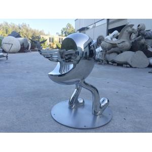 China Cartoon Metal Animal Sculptures For Garden , Outdoor Metal Bird Sculpture supplier