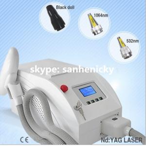 Mini 1064/532 nm Q-switch ND YAG Laser for tattoo removal with CE beijing