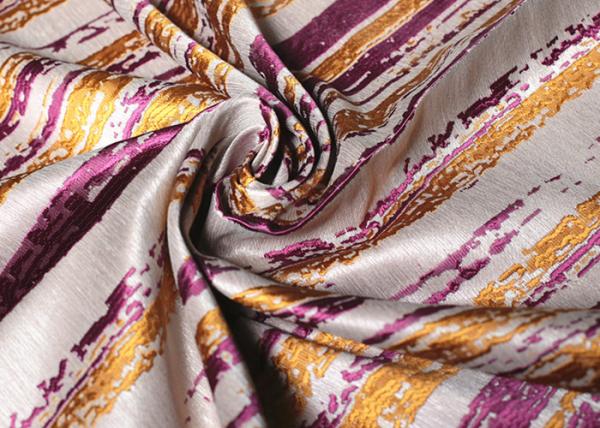 Платья Striped пурпур Organza верхнего сегмента сплетенной ткани жаккарда