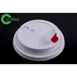 Paper Cup Round Plastic Drink Lids Non Spill Heat Resistant Diameter 90mm