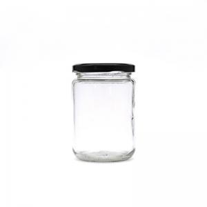 Reusable Glass Jam Jar Twist Off Cap Lightweight For Honey / Jam Machine Made