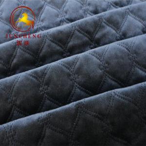 China 3 layers soft and warm ultrasonic fabric with cotton filling supplier